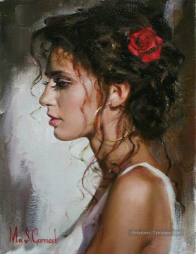 Jolie fille MIG 34 Impressionist Peinture à l'huile